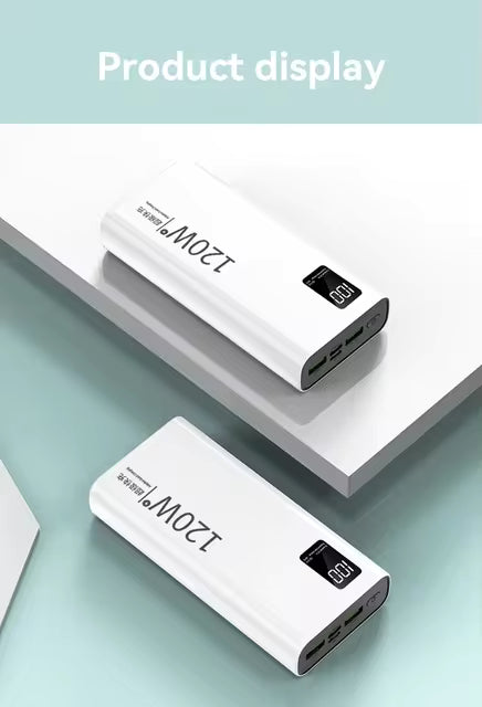 50000mAh High-Capacity 120W Fast Charging Emergency Power Bank