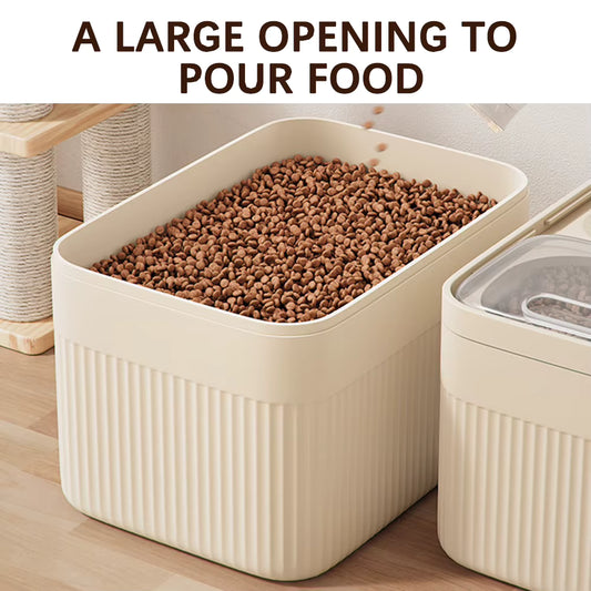 Dog Food Storage Container – 5/10/15L Large Capacity, Airtight Lid, Moisture-Proof Bin for Dry Dog & Cat Food