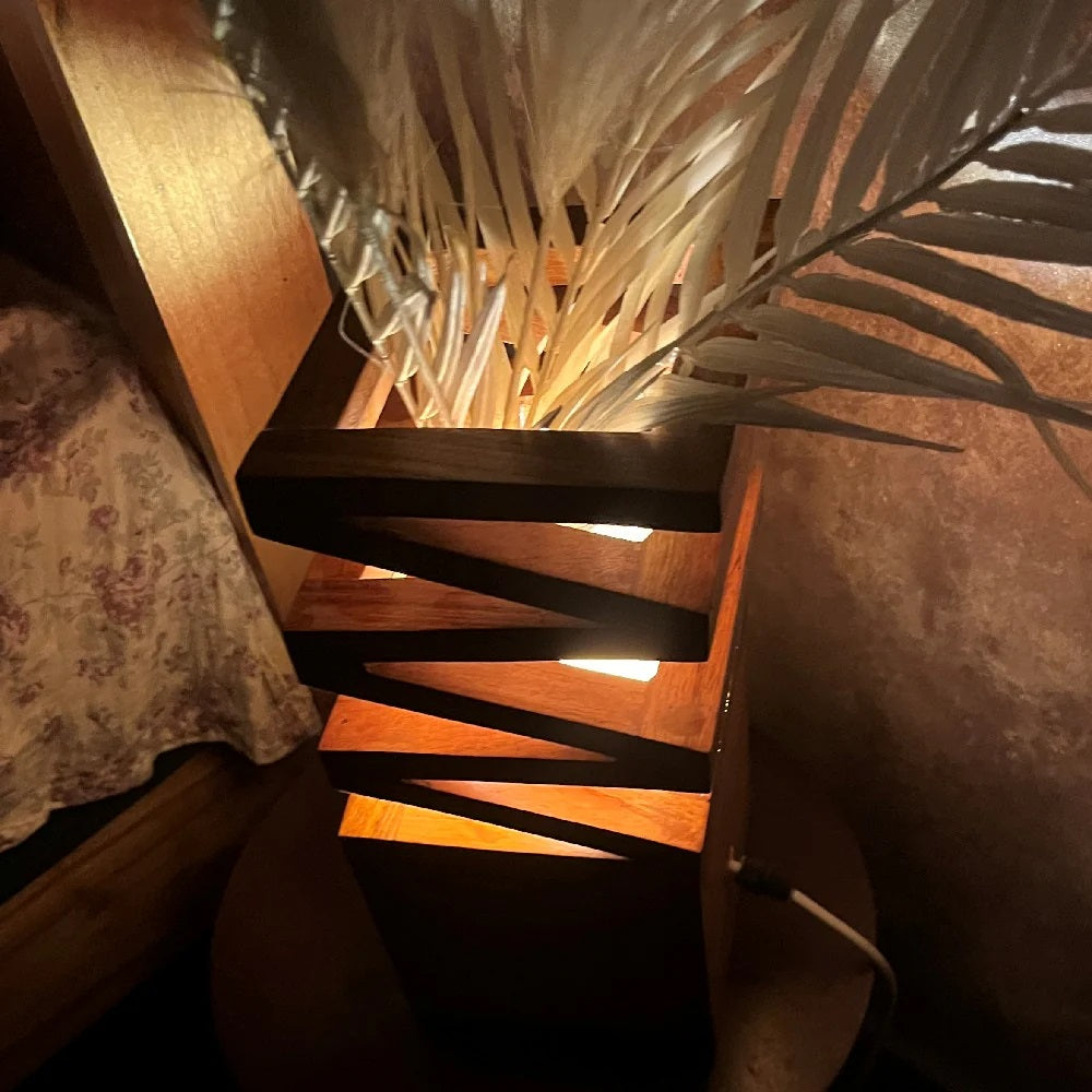 Artist Wooden Lamp – Handcrafted Layered Design