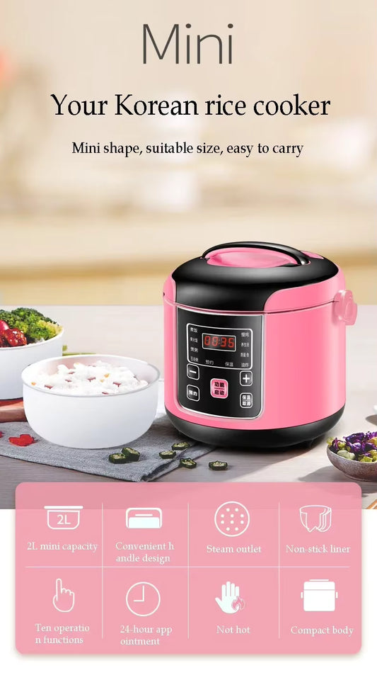 2L Smart Electric Rice Cooker Intelligent Automatic