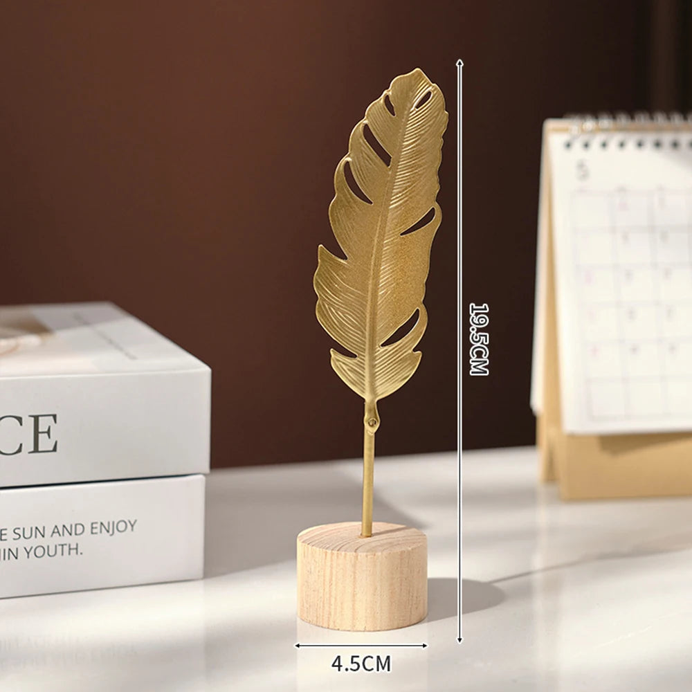 Purilite Select – Nordic Gold Ginkgo Leaf Metal Sculpture