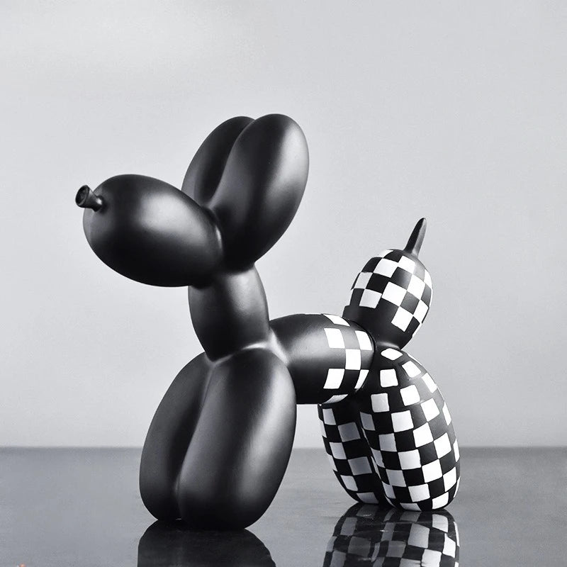 Purilite Select – Black & White Balloon Dog Decoration
