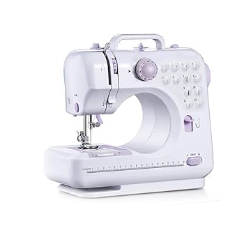 Mini Portable Sewing Machine – 12 Stitches Electric Household Crafting & Mending Presser Foot & Pedal for Beginners