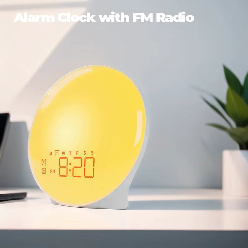 Wake-Up Light Sunrise Alarm Clock with Night Light