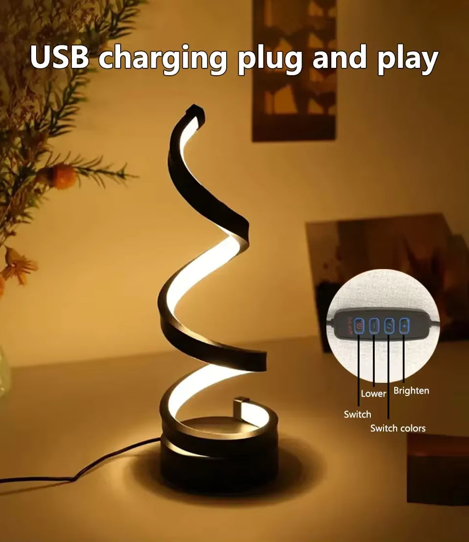 Creative Spiral LED Night Light