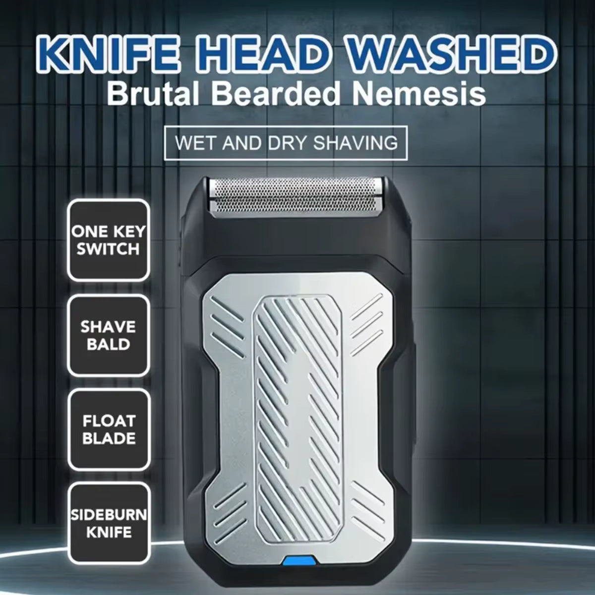 Man Beard Shaver Epilator Electric 3D Floating Hair Trimmer