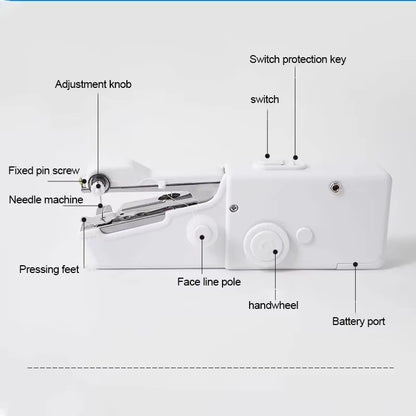 Home Electric Mini Handheld Sewing Machine
