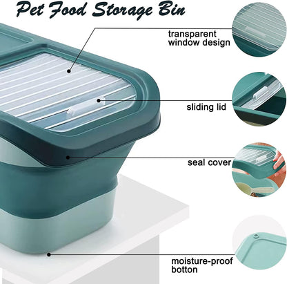 Collapsible Dog Food Storage Container