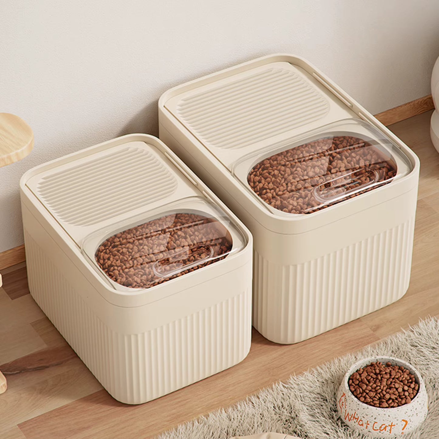 Dog Food Storage Container – 5/10/15L Large Capacity, Airtight Lid, Moisture-Proof Bin for Dry Dog & Cat Food