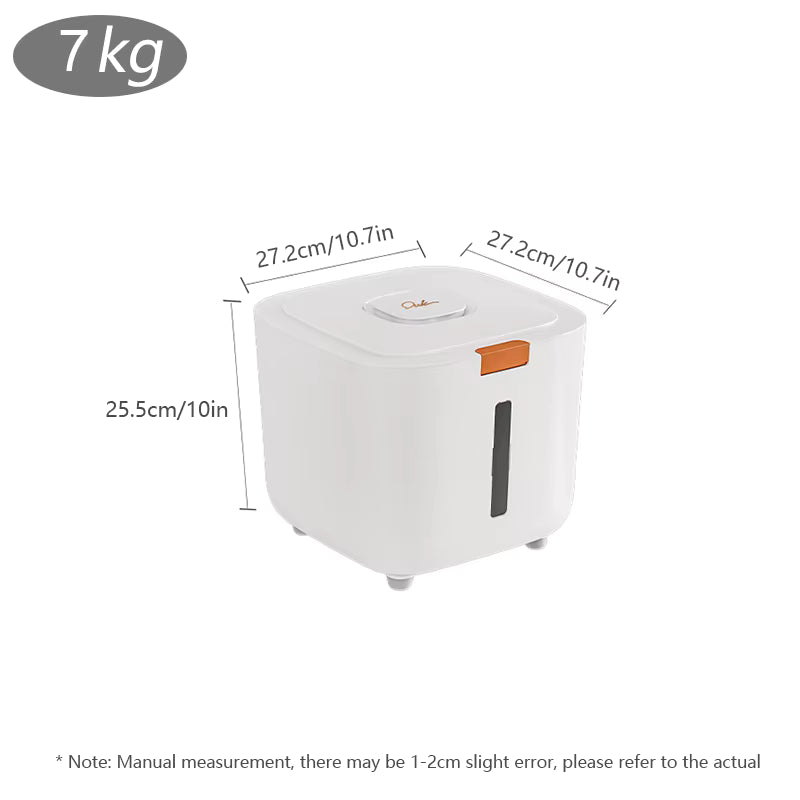 Dog Food Storage Container – Large Capacity Sealed Copper Barrel for Cat & Dog Food