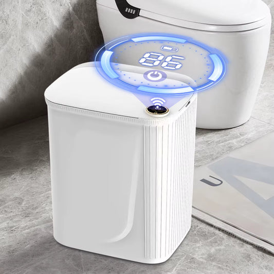Smart Sensor Trash Can with Digital Display – 20L Auto-Lid Waste Bin with Type-C Charging