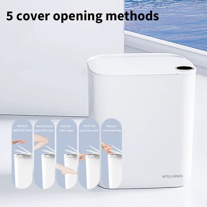 Smart Sensor Trash Can with Digital Display – 20L Auto-Lid Waste Bin with Type-C Charging