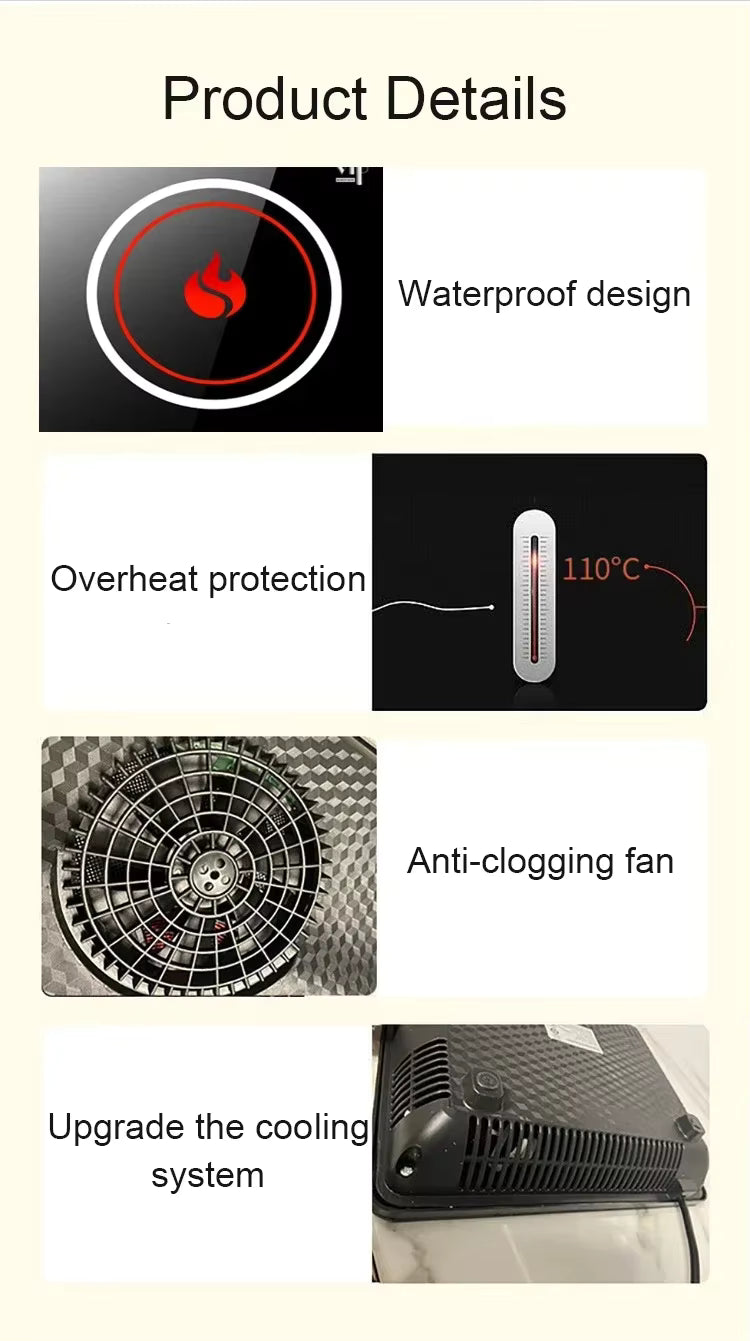 2200W Electric Touch Induction Cooker