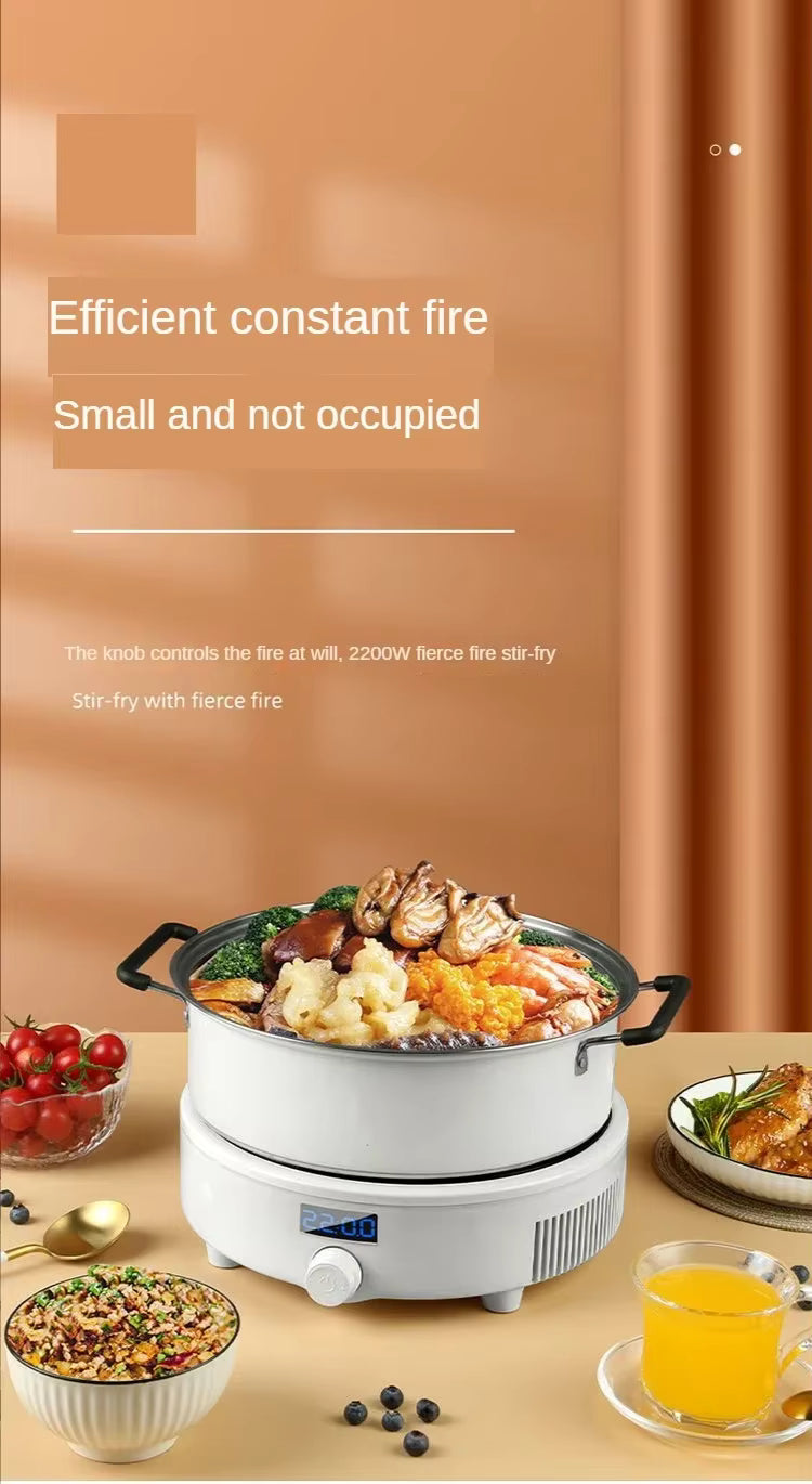Electric Induction Cooker Boiler Waterproof Smart Hot Pot Stove & Cooking Plate for Stir-Fry & Boiling