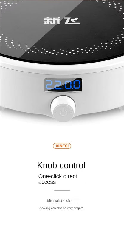 Electric Induction Cooker Boiler Waterproof Smart Hot Pot Stove & Cooking Plate for Stir-Fry & Boiling