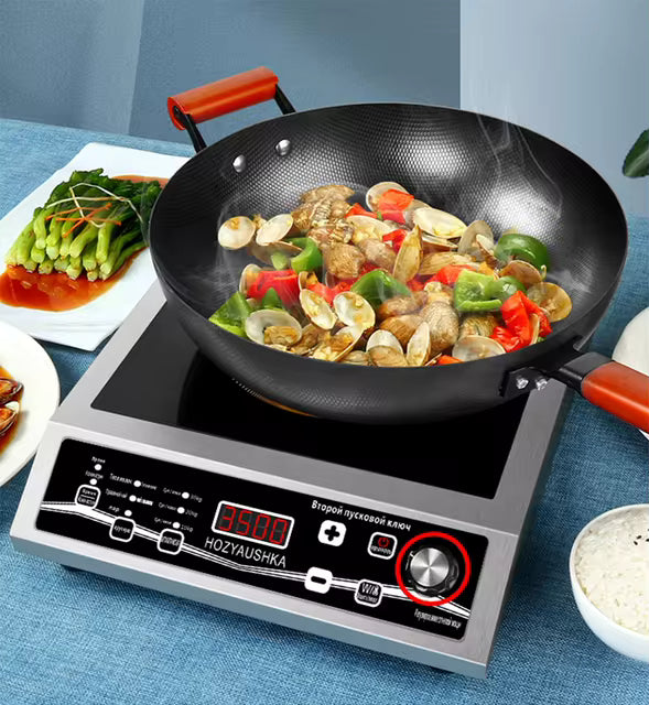 3500W Induction Cooker – Commercial High-Power Single-Head Electromagnetic Stove