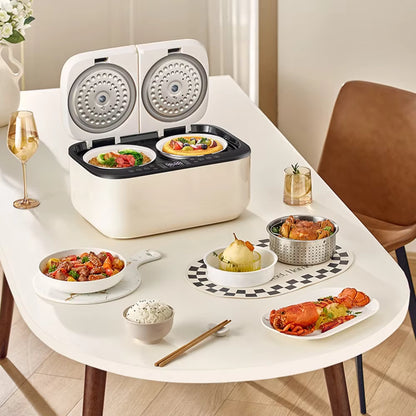 mart Multi-function Rice Cooker, Home 2.5 Liter + 2.5 Liter 1-4 Person Double Air Bag Rice Cooker