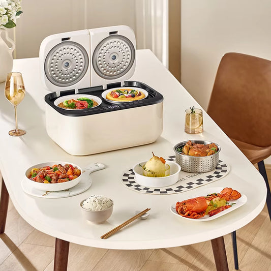 mart Multi-function Rice Cooker, Home 2.5 Liter + 2.5 Liter 1-4 Person Double Air Bag Rice Cooker