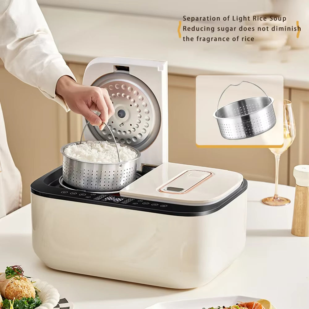 mart Multi-function Rice Cooker, Home 2.5 Liter + 2.5 Liter 1-4 Person Double Air Bag Rice Cooker