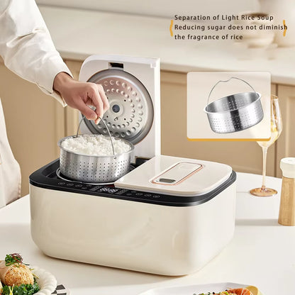 mart Multi-function Rice Cooker, Home 2.5 Liter + 2.5 Liter 1-4 Person Double Air Bag Rice Cooker