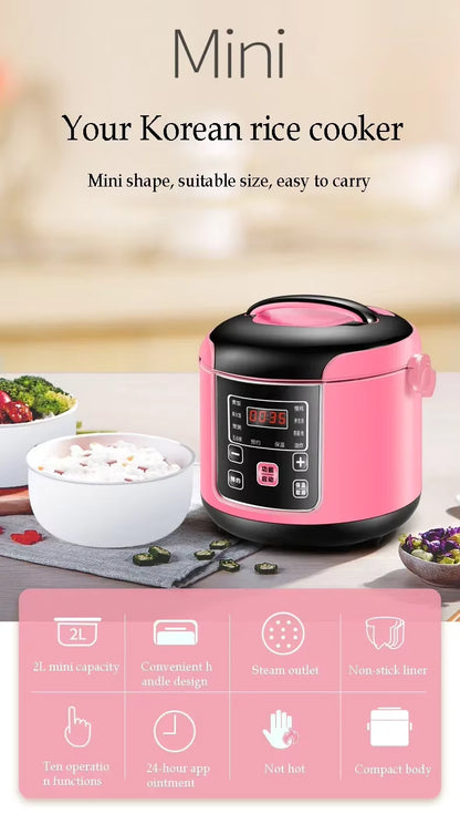 2L Smart Electric Rice Cooker Intelligent Automatic