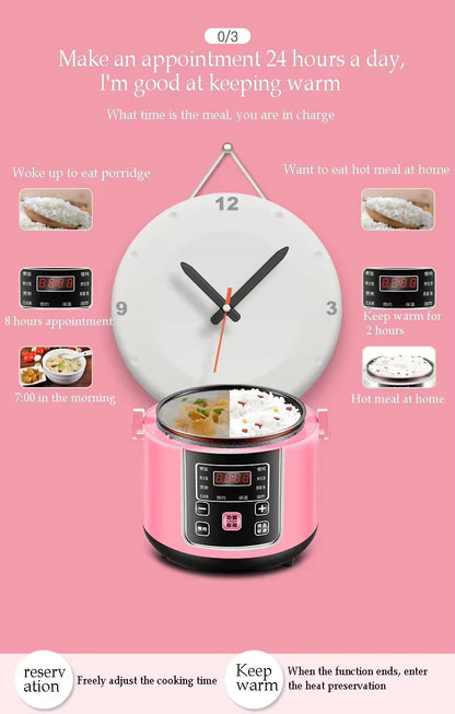 2L Smart Electric Rice Cooker Intelligent Automatic