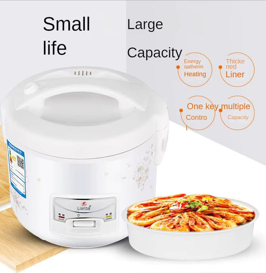 1L Electric Rice Cooker Single Double Layer 220V Multi Cooker