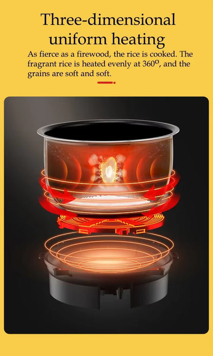 12V 24V 220V Mini Rice Cooker Car Truck Soup Porridge Cooking Machine Food Steamer Heating Lunch Box Meal Heater Warmer 2L