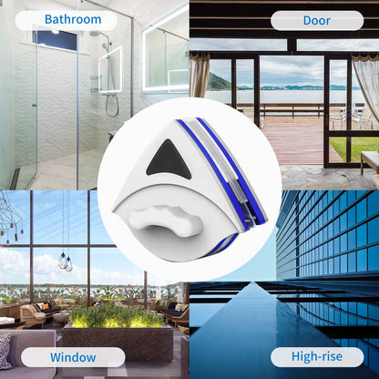 Magnetic Double-Layer Window Cleaner for Home & Office