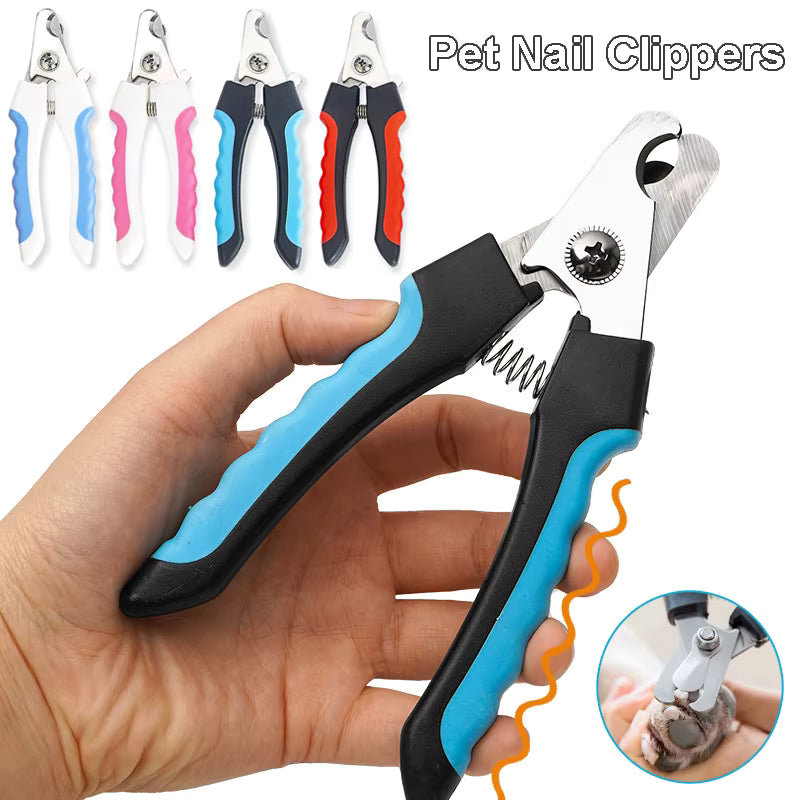 Pet Nail Clippers – Stainless Steel Trimmer for Dogs, Cats & Small Animals, Safe & Comfortable Grooming Tool