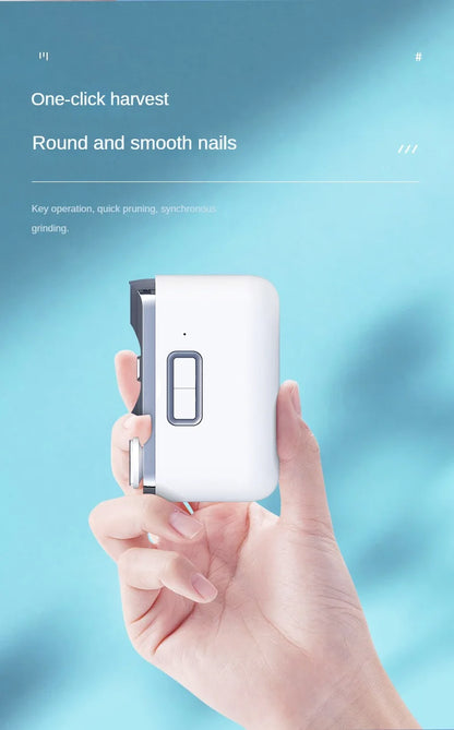 Electric Nail Clippers Automatic Manicure Trimmer With Light Adult & Baby Fingernail Toe Scissors Pedicure Polishing Nails Cutter