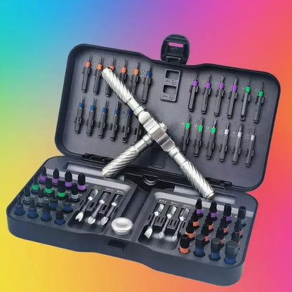 66-in-1 Precision Magnetic Ratchet Screwdriver Set