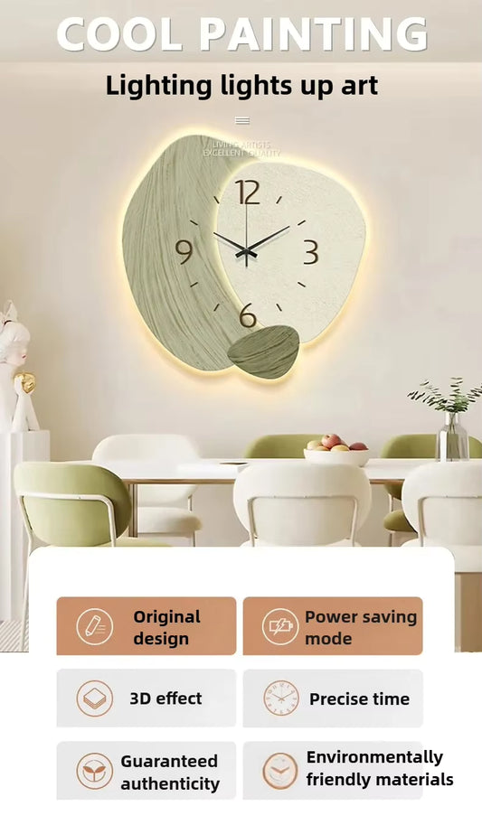 LED Light Wall Clock – 30cm Luminous Quartz Wall Clock,