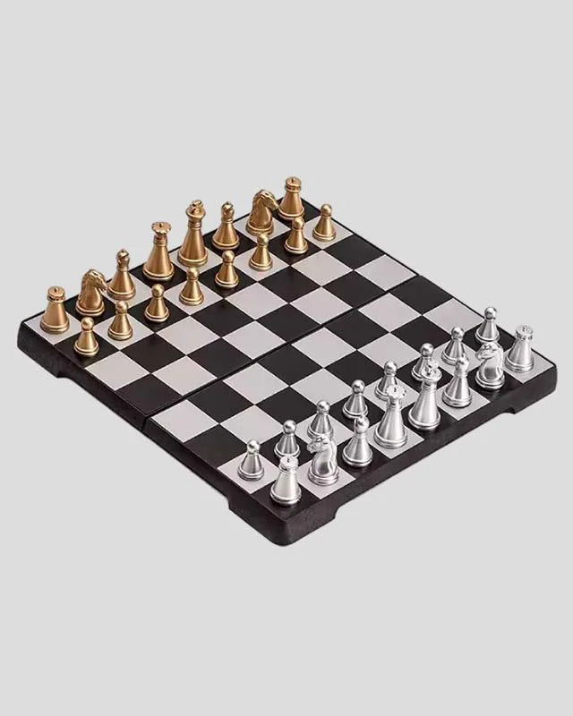 Medium Size Portable Magnetic Chess Set for Kids and Adults