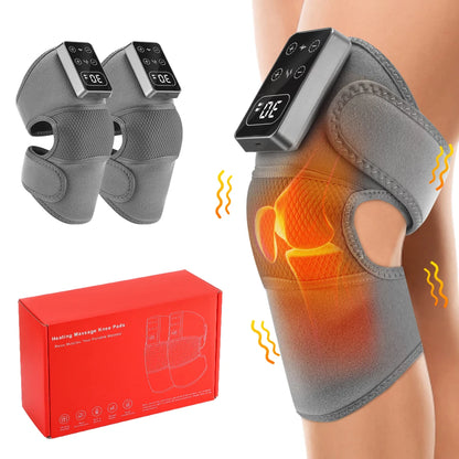 Purilite Select – Smart Electric Knee Pad Massager | 3 Vibration Modes + 5 Heat Levels, Cordless Thermal Brace for Knee & Leg Support