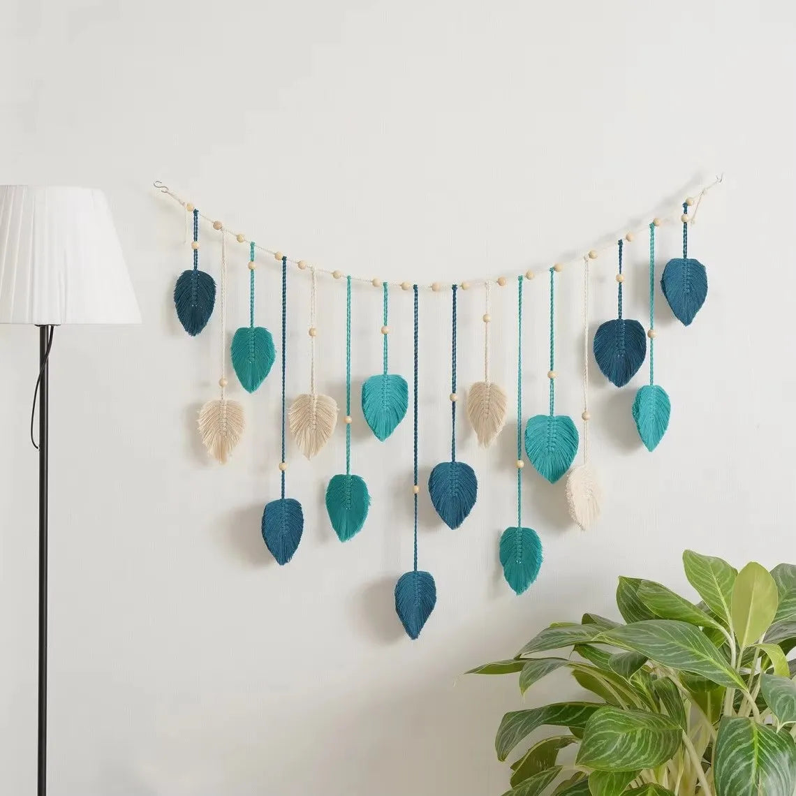 Purilite Select – Handmade Woven Leaf Macrame Hanging