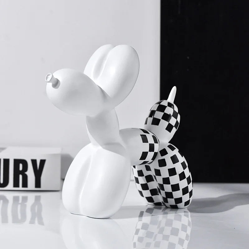 Purilite Select – Black & White Balloon Dog Decoration