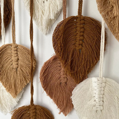Purilite Select – Handmade Woven Leaf Macrame Hanging