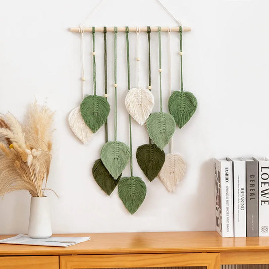 Purilite Select – Handmade Woven Leaf Macrame Hanging