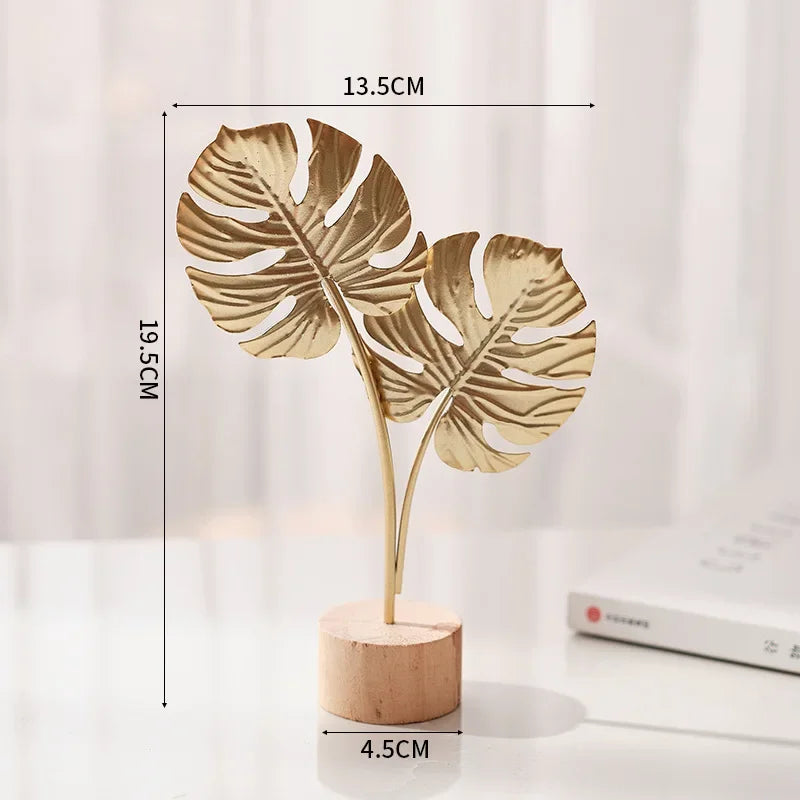 Purilite Select – Golden Ginkgo Leaf Metal Sculpture