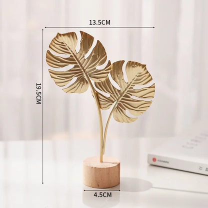 Purilite Select – Golden Ginkgo Leaf Metal Sculpture