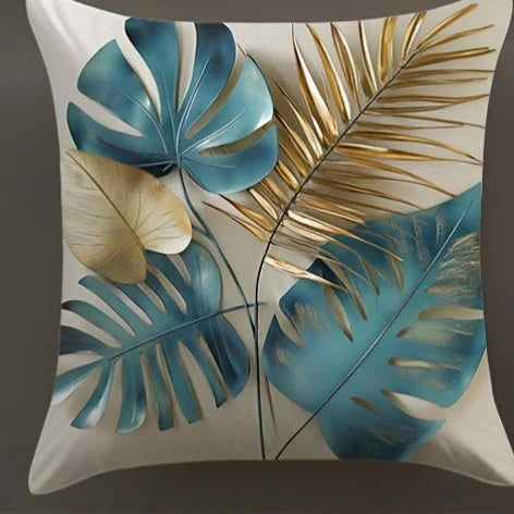 Purilite Select – Leaf Patterned Decorative Pillowcase for Sofa & Bedroo