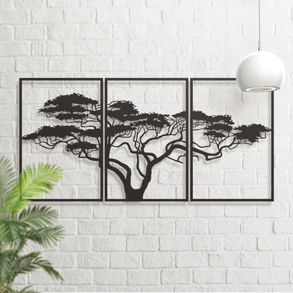 Purilite Select – 3PCS Black Metal Wall Art Decor