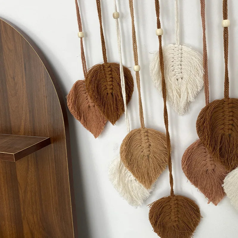 Purilite Select – Handmade Woven Leaf Macrame Hanging