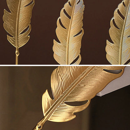 Purilite Select – Nordic Gold Ginkgo Leaf Metal Sculpture