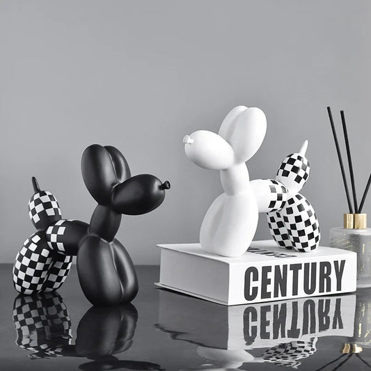 Purilite Select – Black & White Balloon Dog Decoration