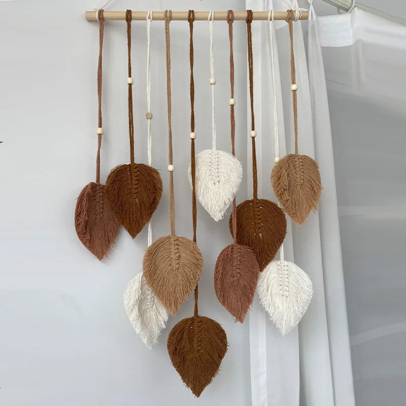 Purilite Select – Handmade Woven Leaf Macrame Hanging