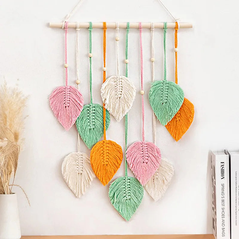 Purilite Select – Handmade Woven Leaf Macrame Hanging