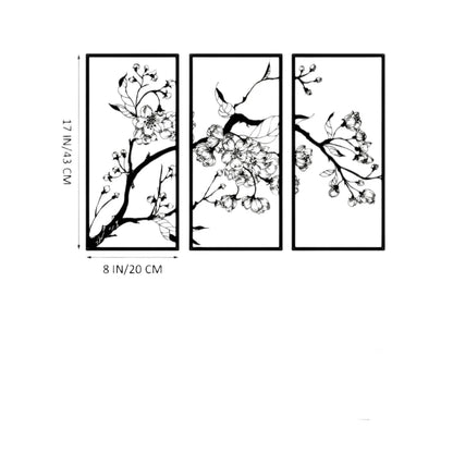 Purilite Select – 3PCS Black Metal Wall Art Decor