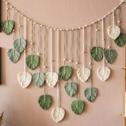 Purilite Select – Handmade Woven Leaf Macrame Hanging